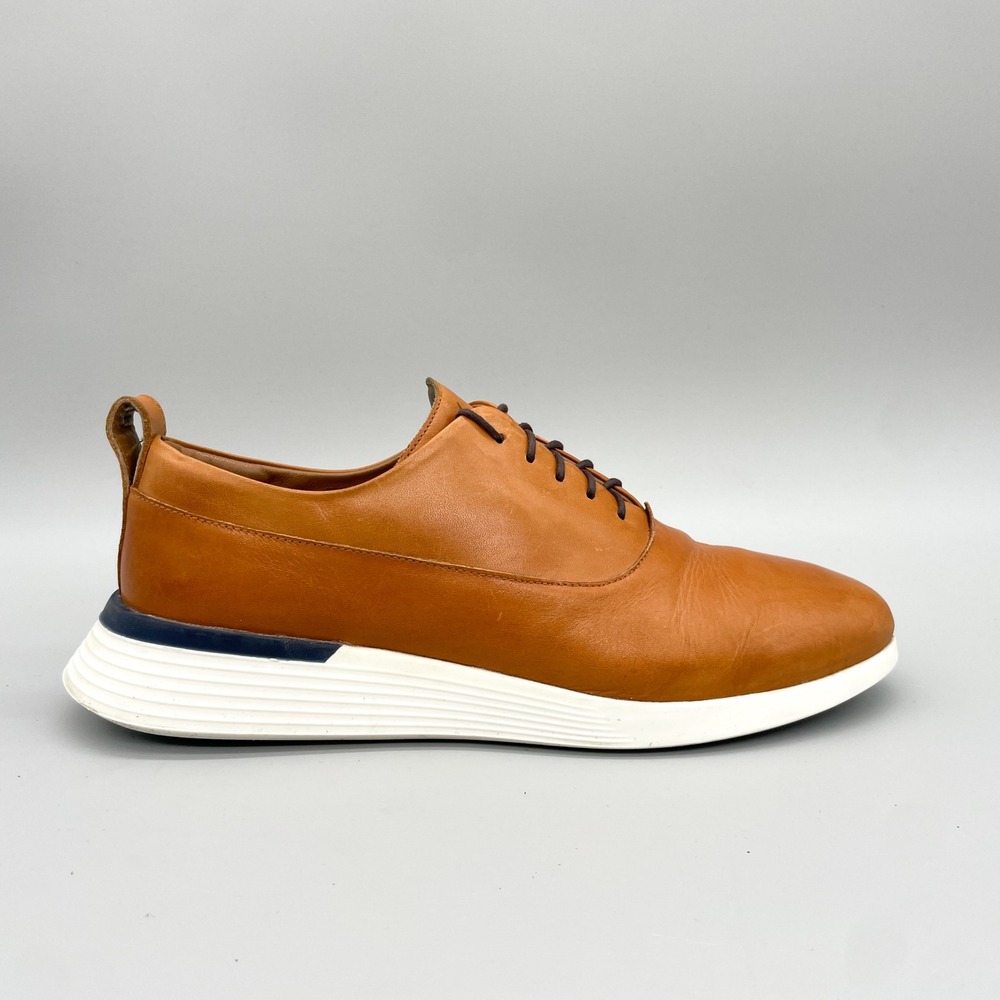 Wolf & Shepherd Crossover Oxford Mens 9 M Maple Tan Leather Dress Sneakers Shoes